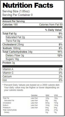 Readi Bake Benefit Gourmet Mayan Hot Chocolate with Caramel Pieces Cookie Dough, 1.85 Ounce -- 192 per case