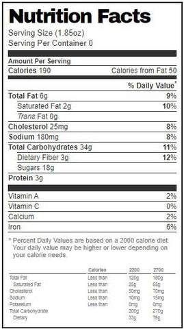 Readi Bake Benefit Gourmet Sweet Heat Oatmeal Cranberry Cookie Dough, 1.85 Ounce -- 192 per case