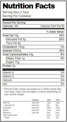 Country Home Bakers Gourmet Chocolate Chunk with Salted Caramel Cookie Dough, 1.5 Ounce -- 240 per case