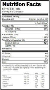 Country Home Oatmeal Raisin Supreme Cookie Dough, 4 Ounce -- 108 per case