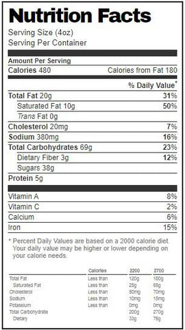 Country Home Oatmeal Raisin Supreme Cookie Dough, 4 Ounce -- 108 per case