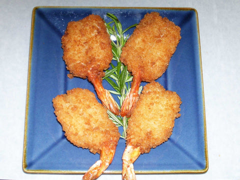 Ocean Cafe Hand Breaded Raw 21 25 Oriental Butterfly Cleantail Shrimp, 3 Pound -- 4 per case.