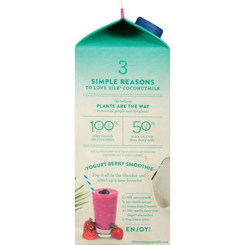 Silk Unsweetened Pure Coconut Milk, 64 Fluid Ounce -- 6 per case