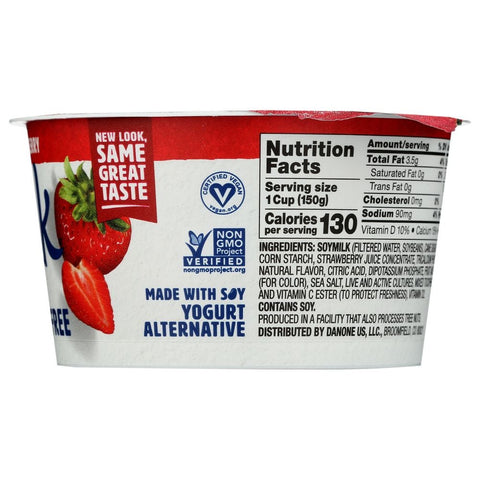 Silk Dairy Free Strawberry Soy Yogurt Alternative, 5.3 Ounce -- 8 per case