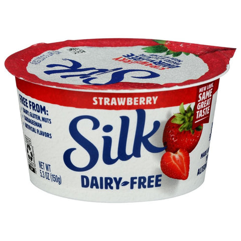 Silk Dairy Free Strawberry Soy Yogurt Alternative, 5.3 Ounce -- 8 per case