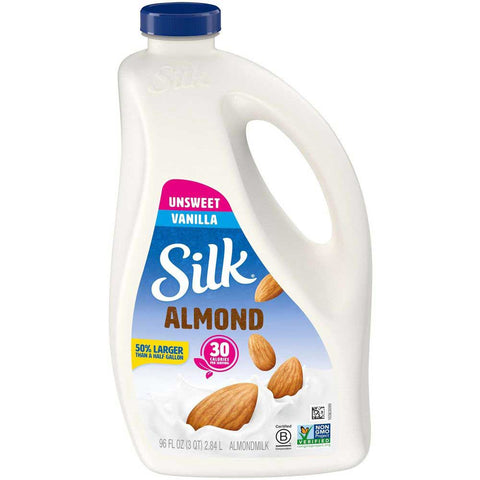 Silk Unsweetened Vanilla Almondmilk, 96 Fluid Ounce -- 4 per case