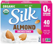 Silk Organic Unsweetened Almond Milk - Club Pack, 64 Ounce -- 3 per case.