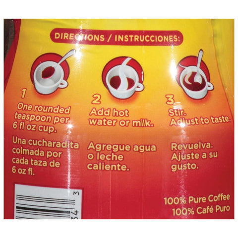 Folgers Classic Roast Caffeinated Instant Coffee Crystals, 8 Ounce -- 6 per case