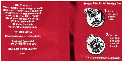 Folgers Classic Roast Ground Coffee, 1.05 Ounce -- 40 per case