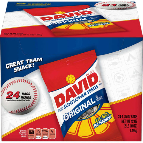 Conagra David Original Sunflower Seed, 15.75 Pound -- 144 per case