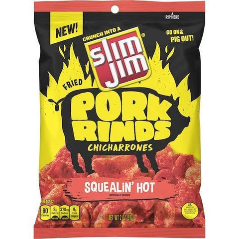 Slim Jim Multi Flavor Pork Rind, 2.25 Ounce -- 60 per case