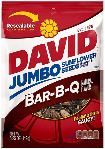 Conagra David Barbecue Sunflower Seed, 5.25 Ounce -- 12 per case