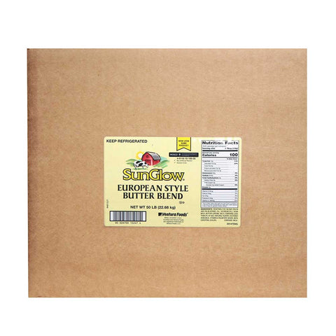 Sun Glow Euro Style Butter Blend Margarine, 50 Pound