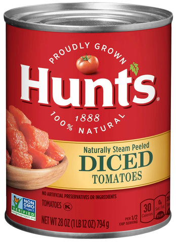 Hunts Diced Tomatoes, 28 Ounce can -- 12 cans per case