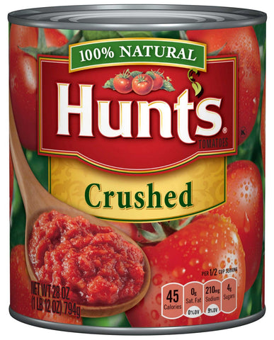 Hunts Crushed Tomatoes, 28 Ounce Can -- 12 cans per case