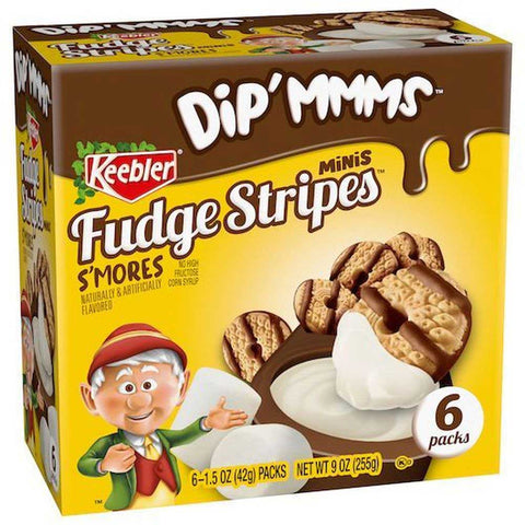 Keebler Fudge Stripes Minis Dip MMMs Single Smores Cookie - Floorstand, 1.5 Ounce -- 72 per case