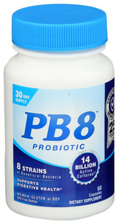 Nutrition Now PB8 Pro-Biotic Acidophilus - 60 capsules per pack -- 3 packs per case.