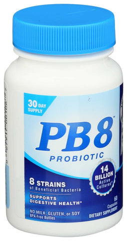 Nutrition Now PB8 Pro-Biotic Acidophilus - 60 capsules per pack -- 3 packs per case.