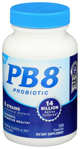 Nutrition Now PB8 Pro-Biotic Acidophilus - 120 capsules per pack -- 3 packs per case.