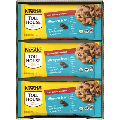 Tollhouse Simply Delicious Semisweet Chocolate Morsels, 10 Ounce -- 15 per case