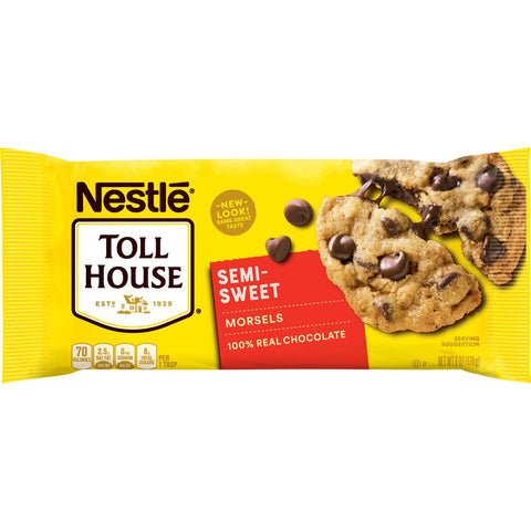 Nestle Toll House Semi Sweet Chocolate Chip Morsel, 6 Ounce -- 24 per case.