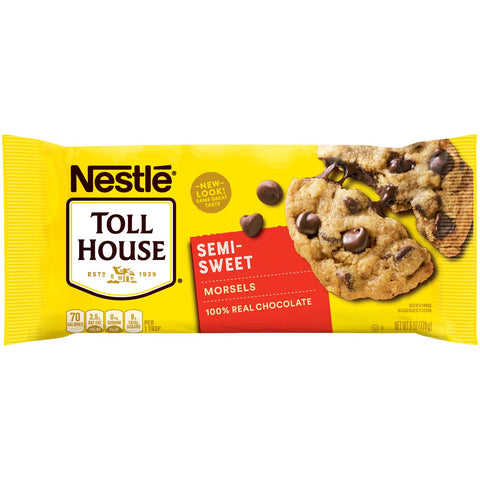 Nestle Toll House Semi Sweet Chocolate Chip Morsel, 6 Ounce -- 24 per case.