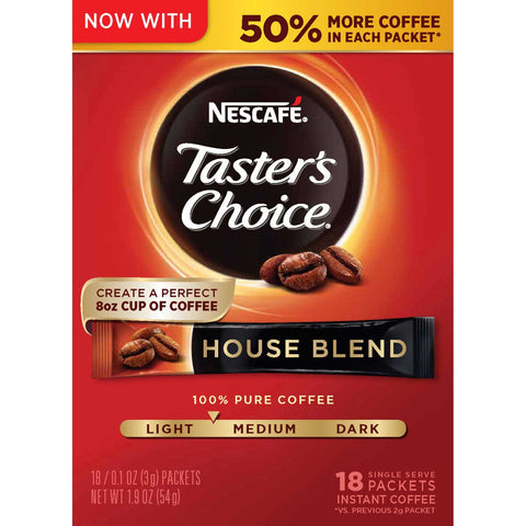 Nescafe Tasters Choice House Blend Instant Coffee, 1.9 Ounce -- 8 per case.