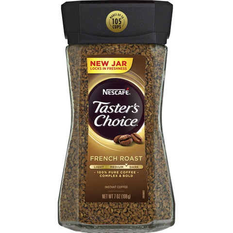 Nescafe Tasters Choice French Roast Instant Coffee, 7 Ounce -- 6 per case.