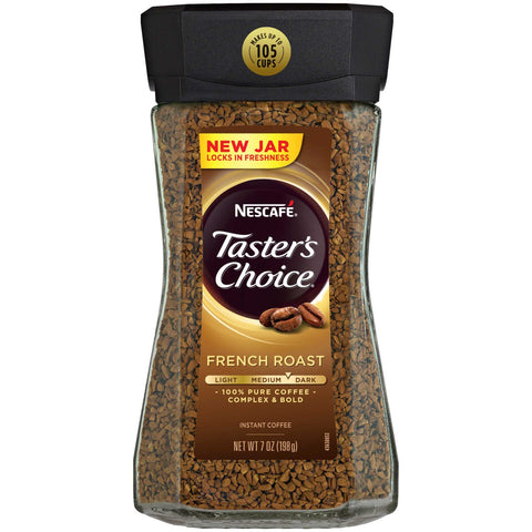 Nescafe Tasters Choice French Roast Instant Coffee, 7 Ounce -- 6 per case.