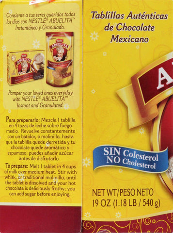 Abuelita Chocolate Tablets - 19 oz. package, 12 per case