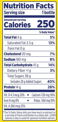 Nestle Nesquick Ready to Drink Lowfat Banana Strawberry Milk, 14 Fluid Ounce -- 12 per case
