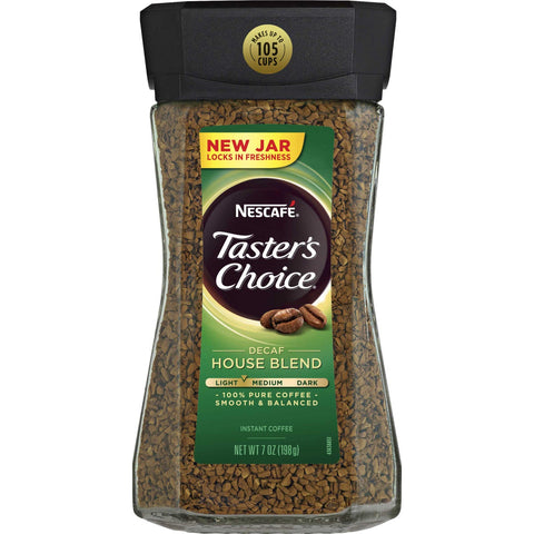 Nescafe Tasters Choice Decaf Instant Coffee, 7 Ounce -- 6 per case.