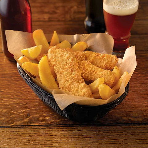Trident Seafoods Golden Ale Battered Haddock Fillet, 2 Ounce Pieces, 10 Pound