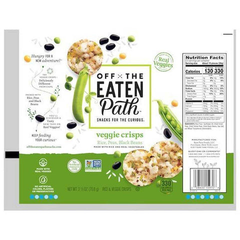 Off The Eaten Path Sea Salt Veggie Crisps, 2.5 Ounce -- 24 per case