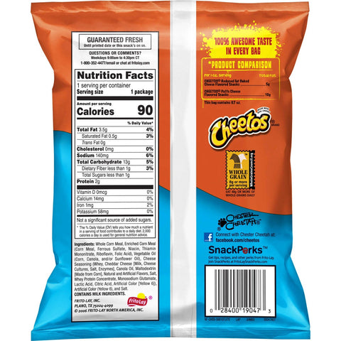 Cheetos Jumbo Puff, 0.7 Ounce -- 72 per case.