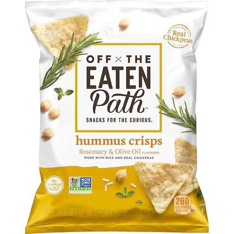 Off The Eaten Path Rosemary and Olive Oil Hummus Crisps, 2 Ounce -- 24 per case