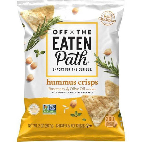 Off The Eaten Path Rosemary and Olive Oil Hummus Crisps, 2 Ounce -- 24 per case