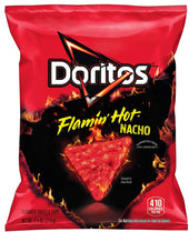 Doritos Flamin Hot Nacho Tortilla Chips, 2.75 Ounce -- 24 per case
