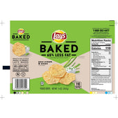 Lays Baked Sour Cream and Onion Potato Chips, 0.875 Ounce -- 60 per case.