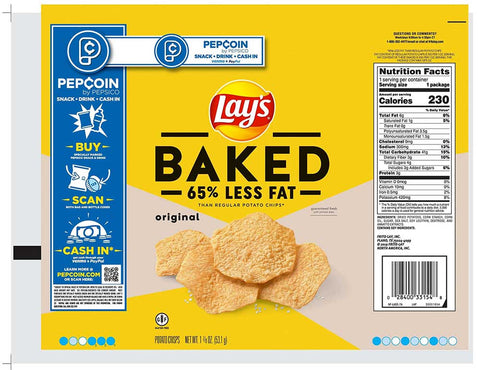 Lays Original Baked Potato Crisps, 1.875 Ounce -- 24 per case