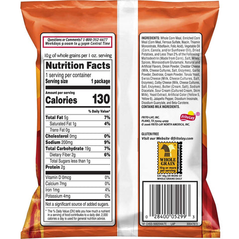 Cheetos Chili Cheese Corn and Potato Snacks, 1 Ounce -- 104 per case.