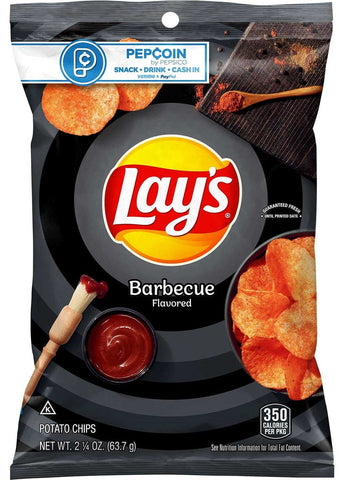 Lays BBQ Potato Chips, 2.25 Ounce -- 24 per case