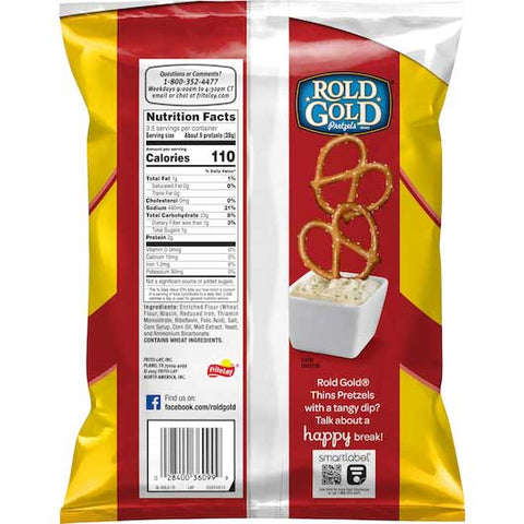 Rold Gold Pretzel Thins, 3.5 Ounce -- 20 per case