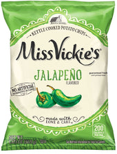 Miss Vickies Jalapeno Kettle Cooked Potato Chips, 1.37 Ounce -- 64 per case