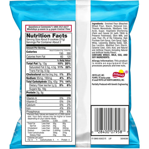 Grandmas Mini Vanilla Creme Sandwich Cookie, 2.12 Ounce -- 60 per case.