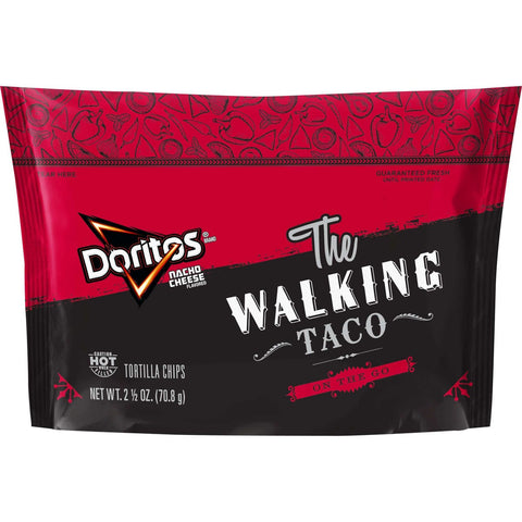 Doritos Top N Go Nacho Cheese Flavor Tortilla Chips, 2.5 Ounce -- 18 per case.