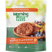 Morningstar Farms Breakfast Maple Flavored Sausage Patties, 8 Ounce -- 6 per case.