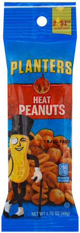Planters Nuts Snack Tube, 1.75 Ounce Tube -- 108 per case