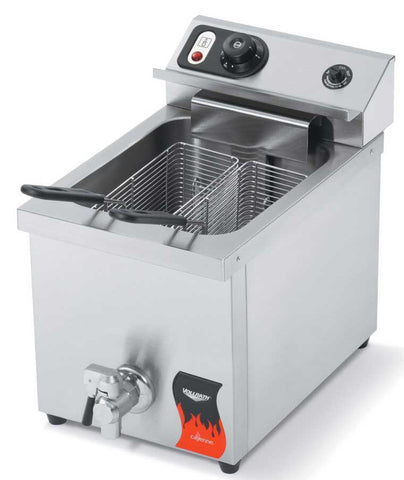 Vollrath Cayenne Medium Duty Countertop Fryer with Drain