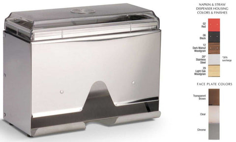 Traex Stainless Steel Wrapped Straw Dispenser
